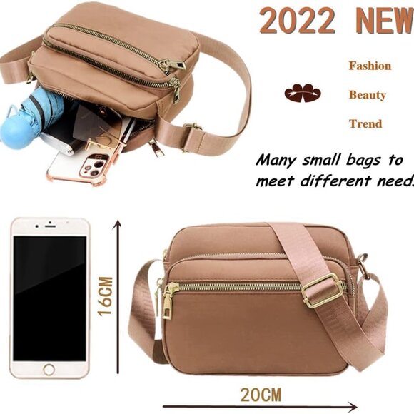 for Women Purses and Handbags Women's Casual Messenger Bag Waterproof Black Cros - Picture 4 of 6